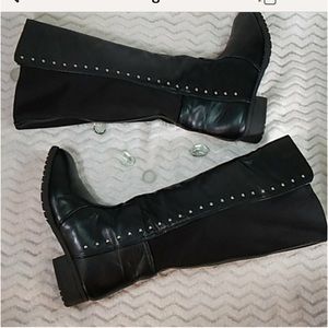 EUC Girls Black Pull-On Boots